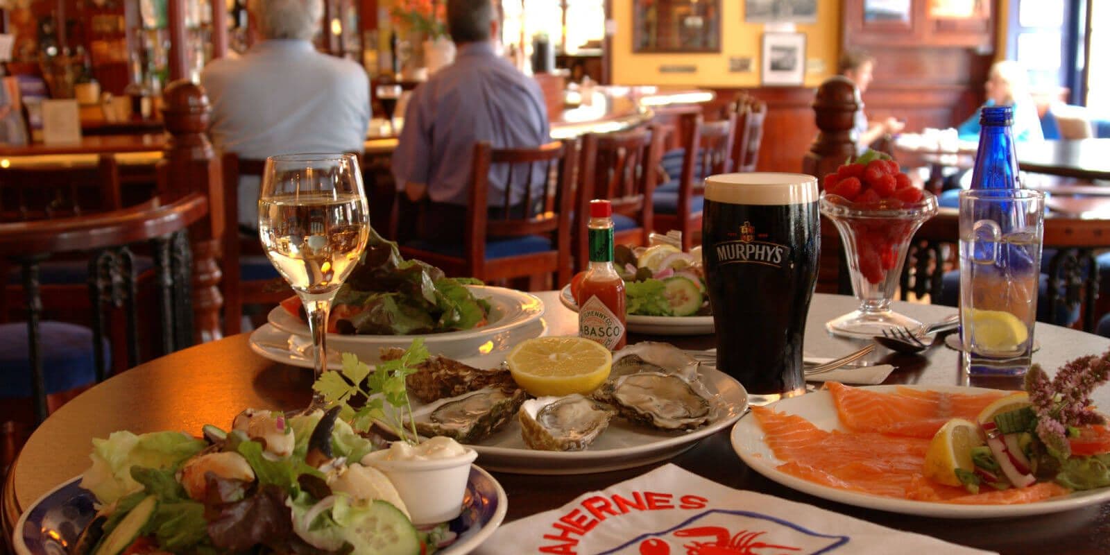 A seafood platter showing the local produce at the heart of Aherne’s menus